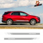 Car Auto Side Car Sticker Vinyl Side Stripe Skirt Sticker Decals Wraps Body Graphics Car Styling for Chevrolet Equinox